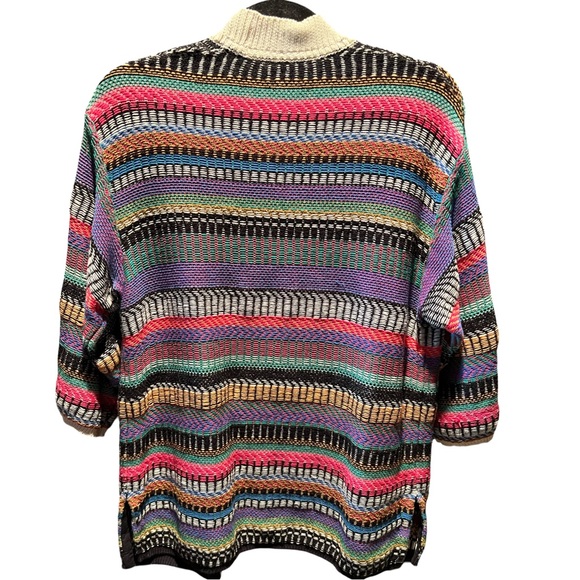 Maeve Multicolor Striped Women's Cardigan - Picture 2 of 6